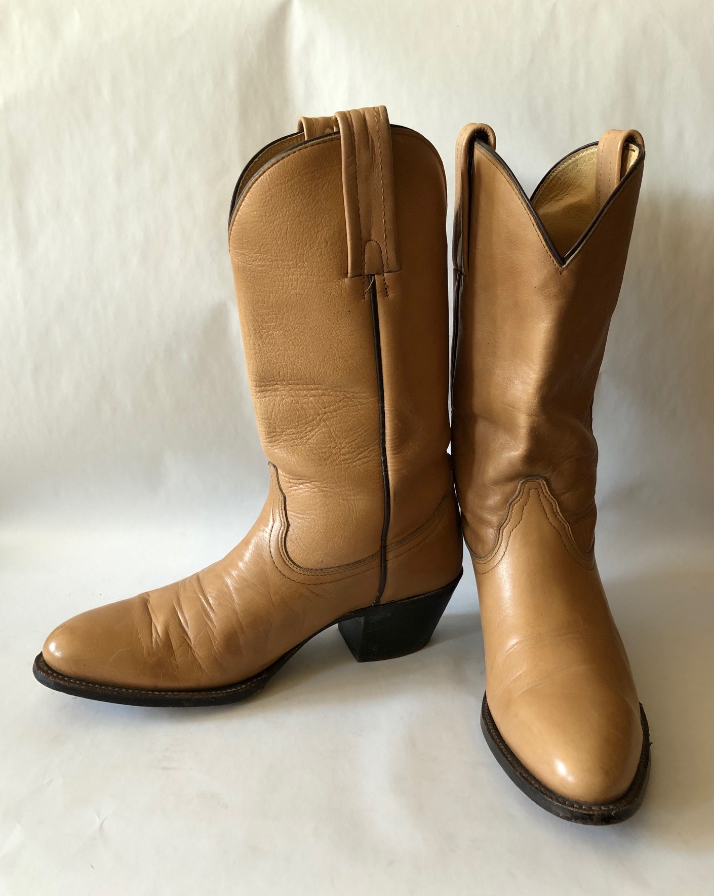 furrow arc Guess Frye Women's Tan Leather Boots – Kowboyz