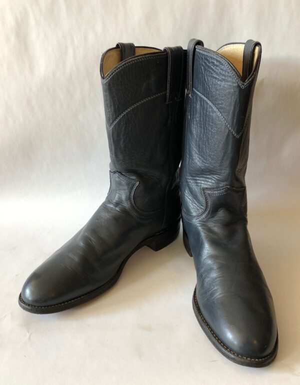Justin Women’s Grey Leather Boots – Kowboyz